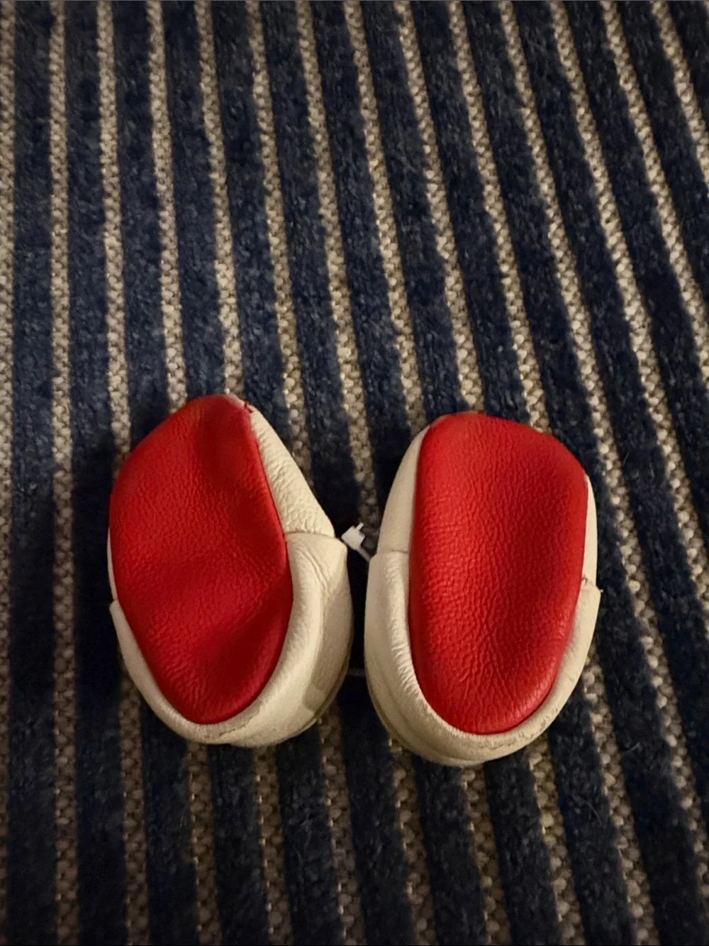 Kids Baseball Moccasin Booties - babies size 4